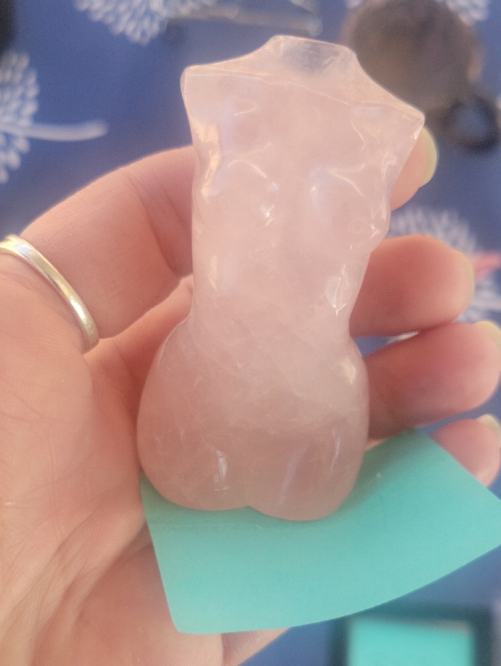 Rose quartz goddess body